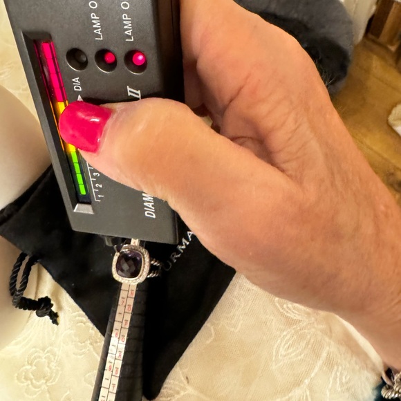 David Yurman 11mm Albion Amethyst and Diamond ring. - Picture 11 of 13